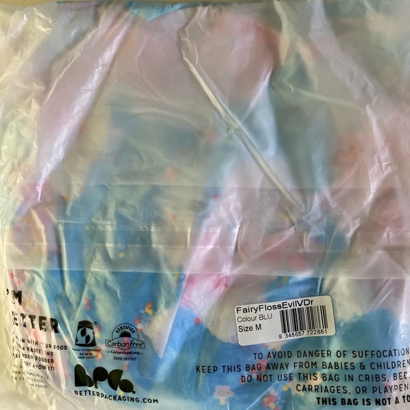 Blackmilk “FAIRY FLOSS EVIL V DRESS” Size Medium M NWT Cotton Candy - Picture 13 of 16